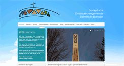 Desktop Screenshot of christuskirche-eberstadt.de